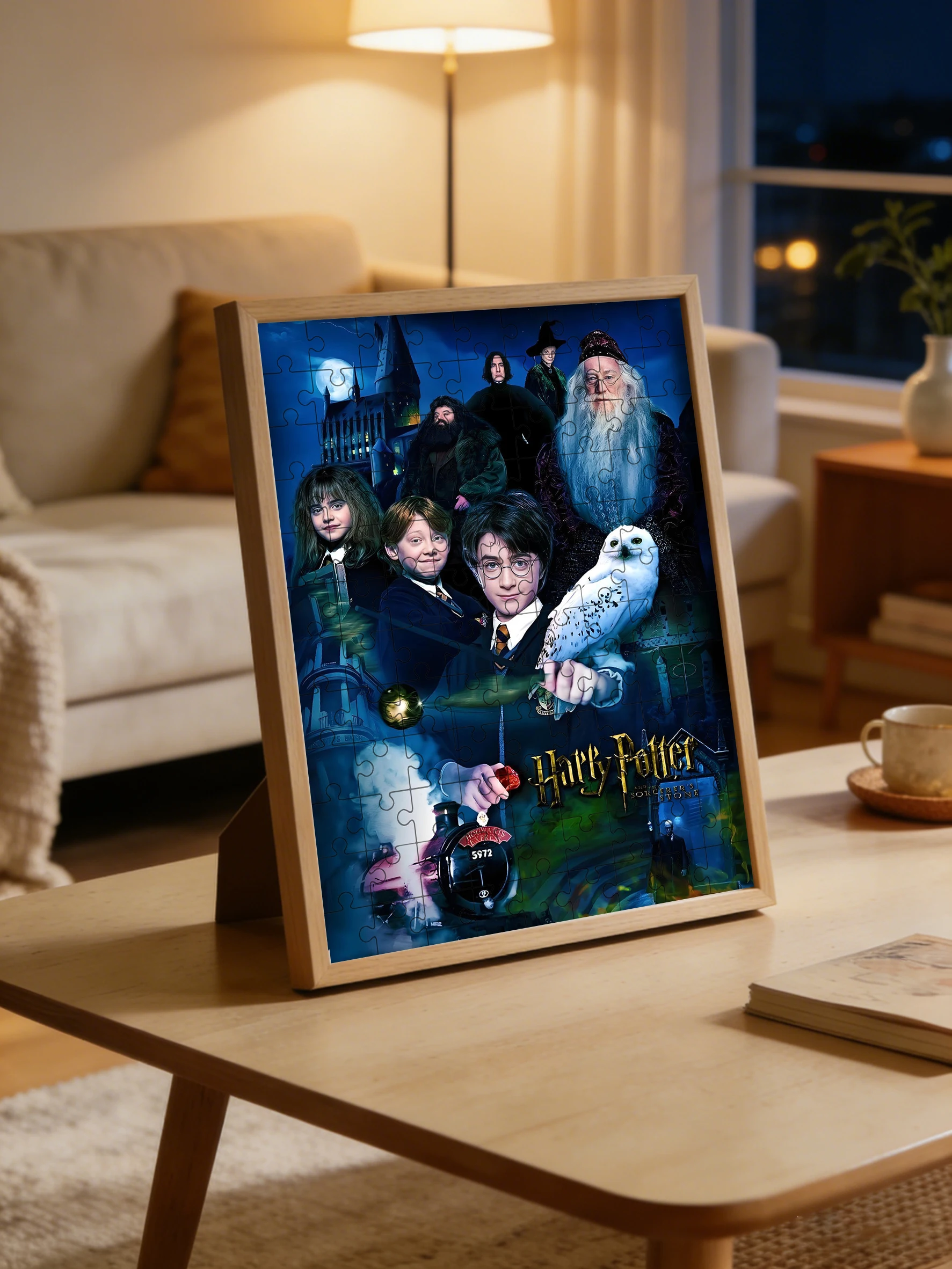 Magic Wizard World Harry Potter Full Characters Hogwarts Hedwig Wooden Jigsaw Puzzle 108/200/300/500/1000pcs Color Box view 5