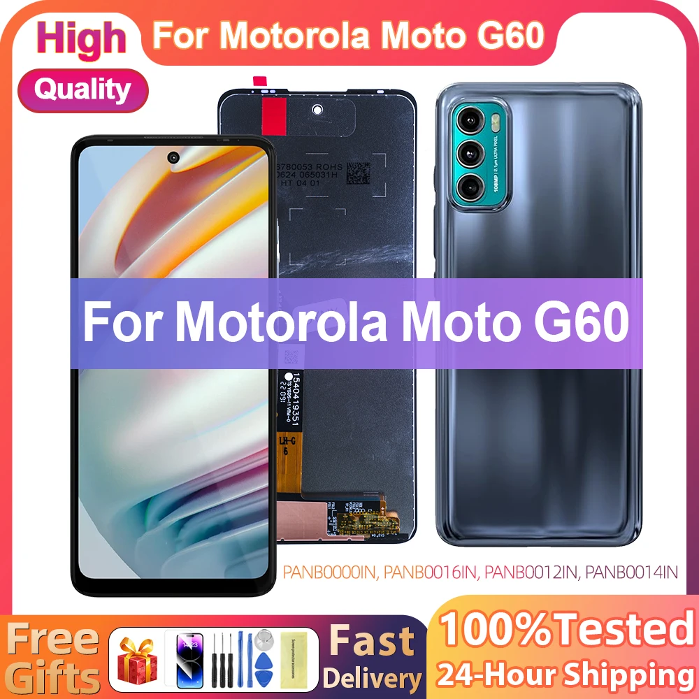 For Motorola Moto G60 LCD Display Touch Screen Digitizer Assembly Replace For Moto G60 PANB0001IN LCD For Moto G60s Screen