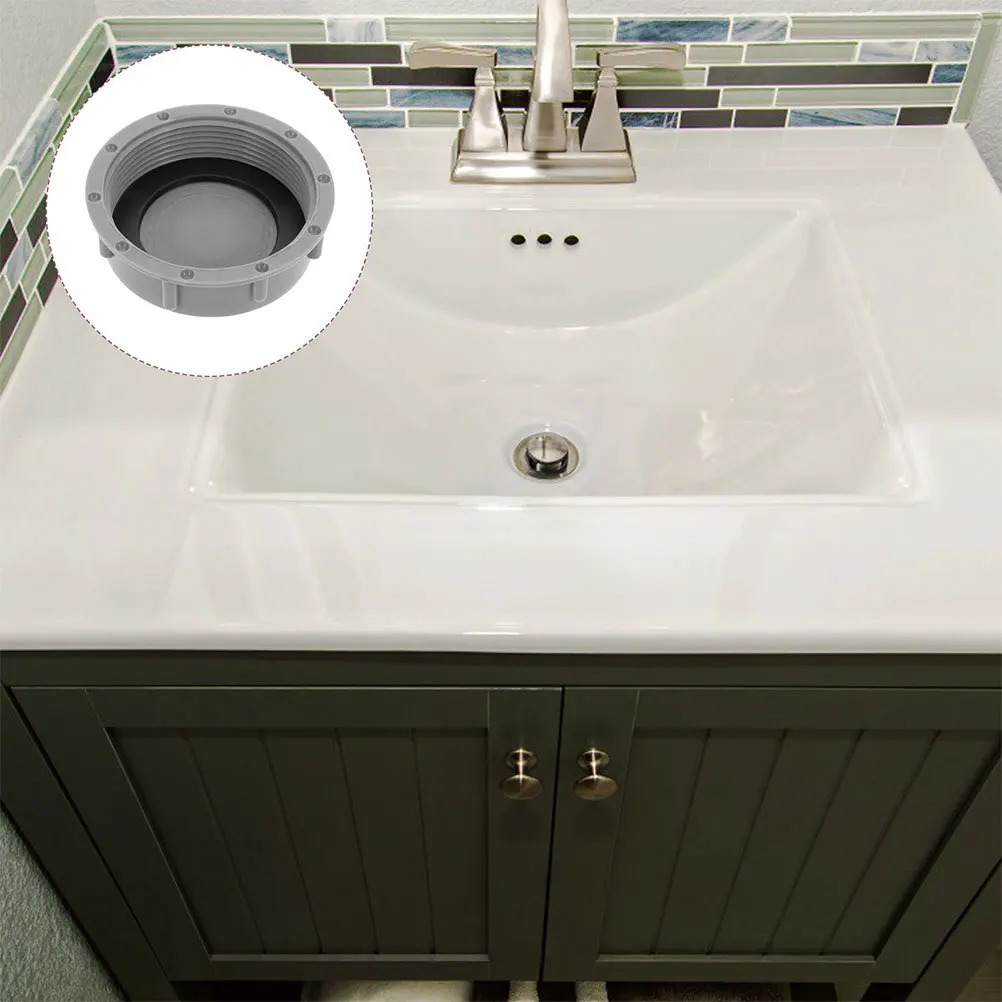 

4pcs Drain Pipe Covers Kit Durable Lightweight For Kitchen Sink Drainer Waste Processor Blanking Caps Household Plug Caps