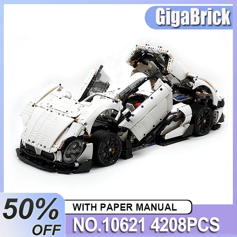 

Detailed GULY 10621 MOC 1:8 Technical Super Sport Car Building Blocks Racing Vehicle Bricks Puzzle DIY Toys Christmas Gifts Kids