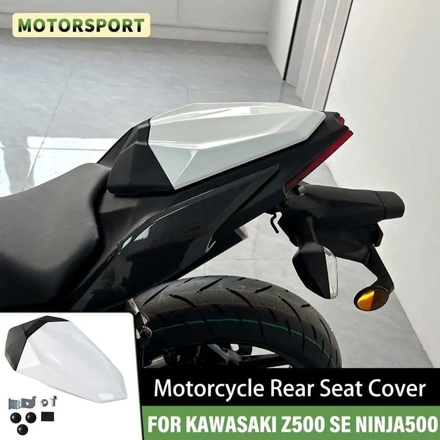 

Чехол на заднее сиденье мотоцикла для Kawasaki Z500 SE NINJA500 NINJA 500 Z 2024- Pillion пассажирское соло, задняя крышка, обтекатель, обтекатель