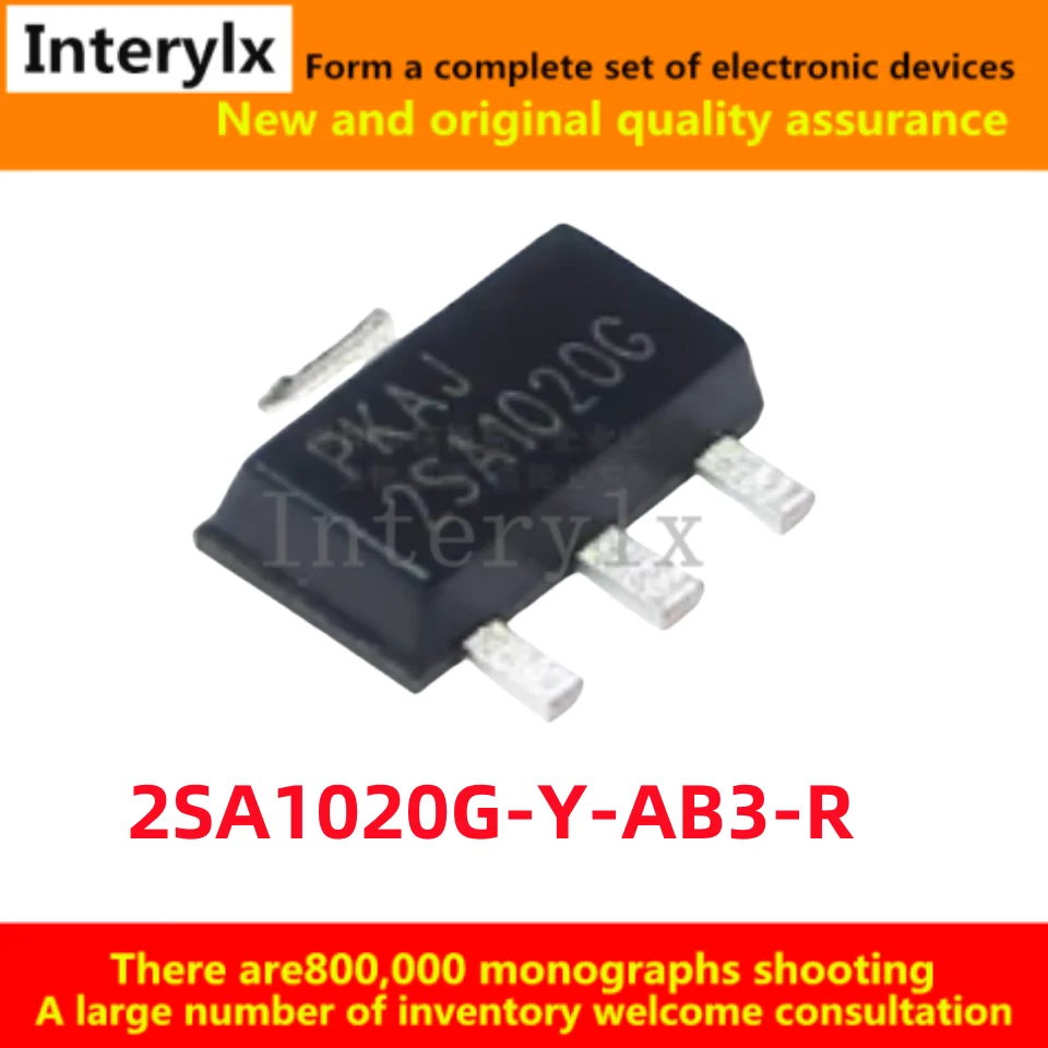 10-50Pcs/Lot Original genuine 2SA1020G-Y-AB3-R 2SA1020G Slate SOT-89 2A/50V Power transistor chip