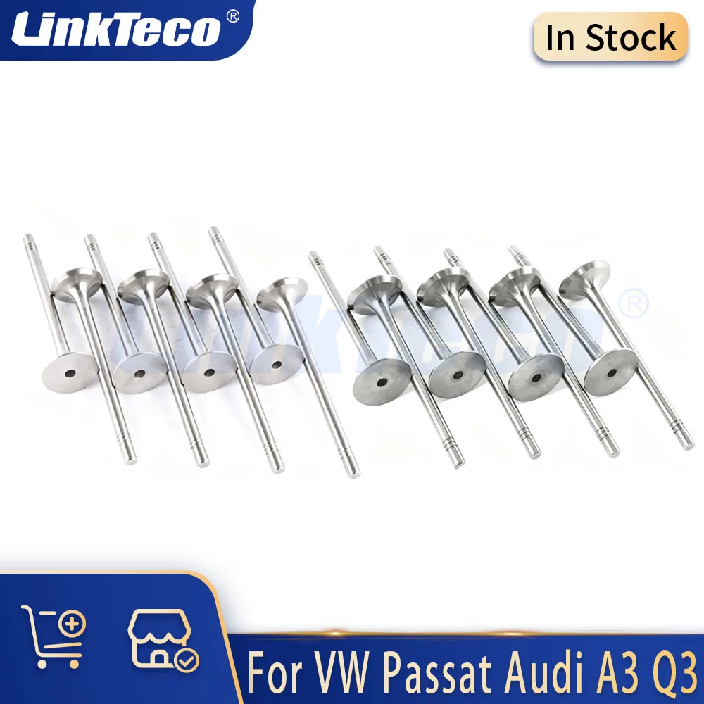 Engine Parts Intake Exhaust Valve Set Fit 2.0 L Diesel For VW Passat Amarok Beetle Audi A1 A4 A5 Q3 Q5 2.0L 03L109601 03L109611