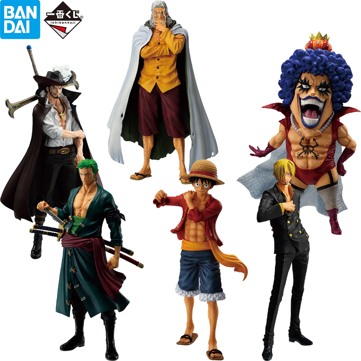 

BANDAI Ichiban Kuji Masterlise Monkey D. Luffy Roronoa Zoro Sanji Dracule Rayleigh One Piece Аниме Фигурка Коллекционная модель игрушки