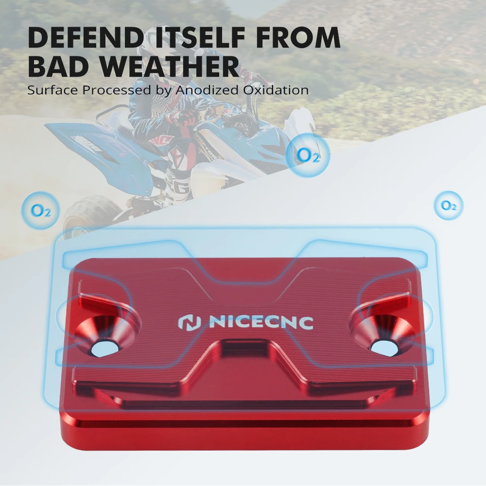 NiceCNC Raptor 700 ATV Front Brake Reservoir Fluid Cover Cap For Yamaha Raptor 700 YFZ450R For Honda TRX450R OEM B16-F5852-00-00