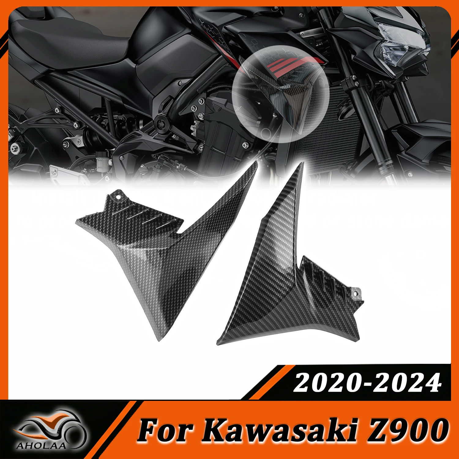 

For Kawasaki z900 Z 900 2020-2024 Motorcycle Front Side Fairing Radiator Side Cover Panel Fairing Guard