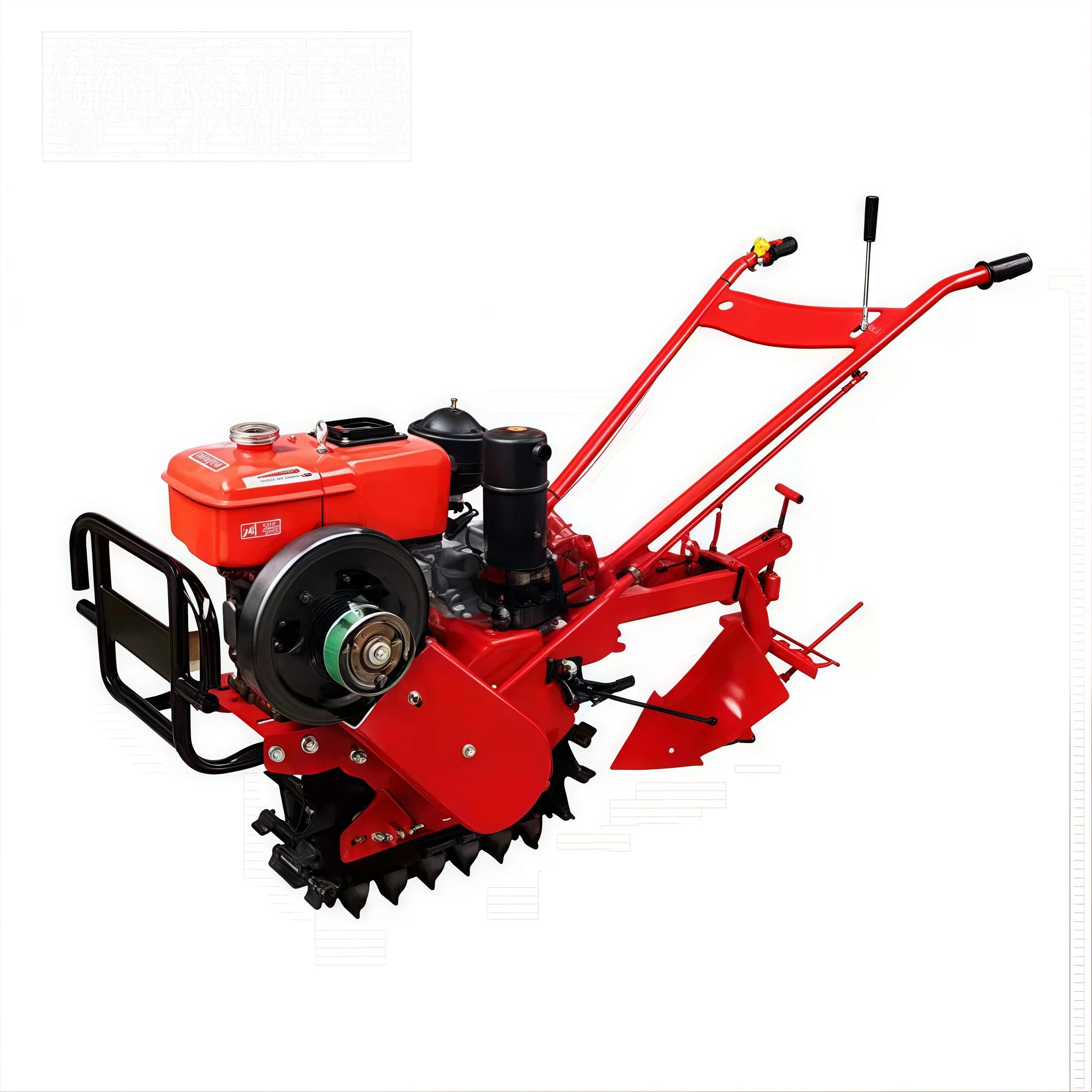 Direct Factory Wholesale Engine Mini Tiller Cultivator 196CC for Farm Power Your Key to Efficient Farming