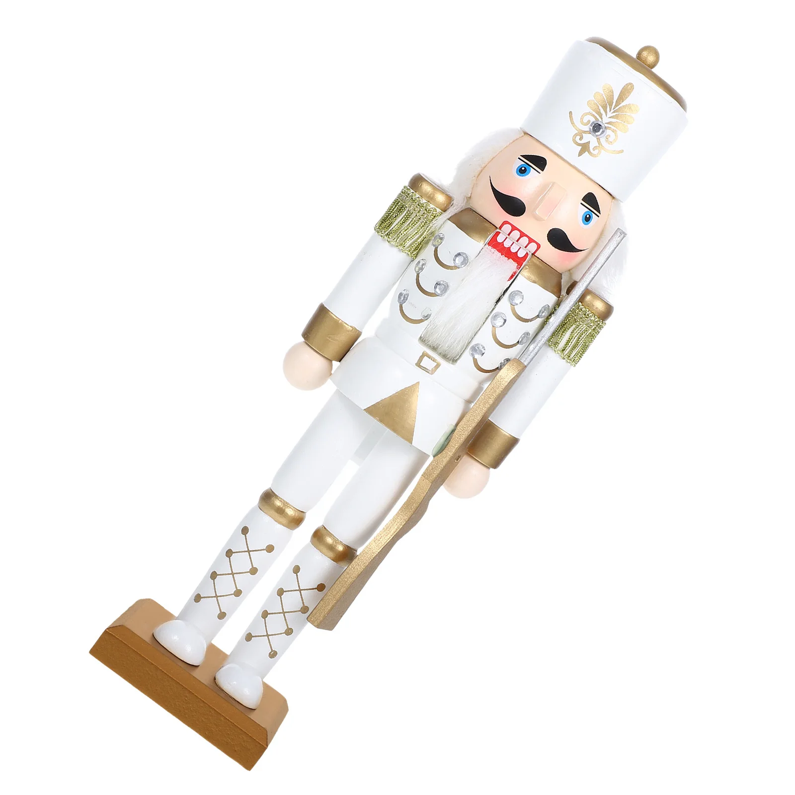 

Unique Handcrafted Christmas Nutcracker Wood Statue for Indoor Holiday Display Mantel Shelf Decor Xmas Seasonal Gift