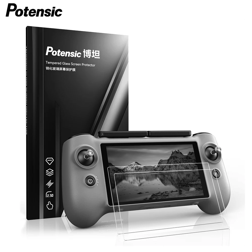 Potensic ATOM 2 PTD 1 Fernbedienungs-Displayschutzfolie – 2 Stück