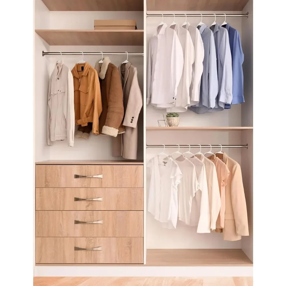 

Hangers - space saving, lightweight and durable plastic, white, pack of 120