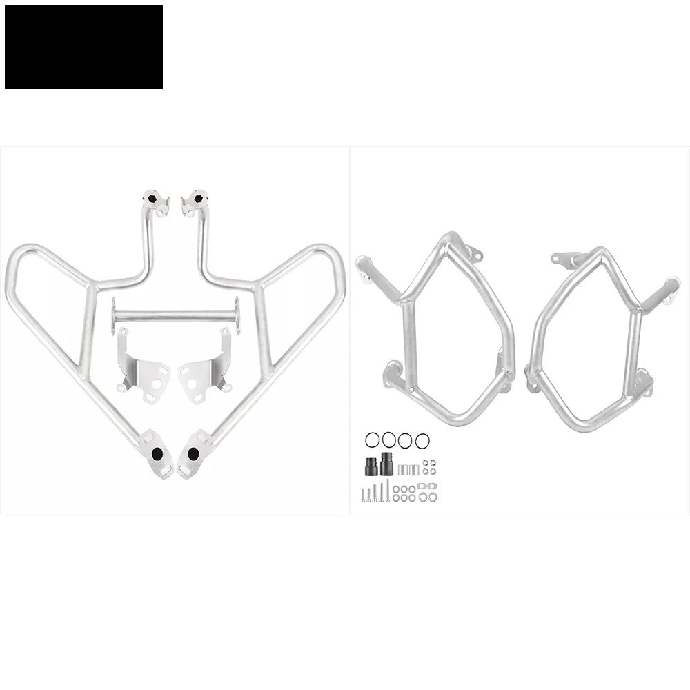 Motorcycle Upper Lower Crash Bar Engine Guard Frame Falling Protector Bumper for R1250GS R 1250 GS 2018 2019 2020 2021