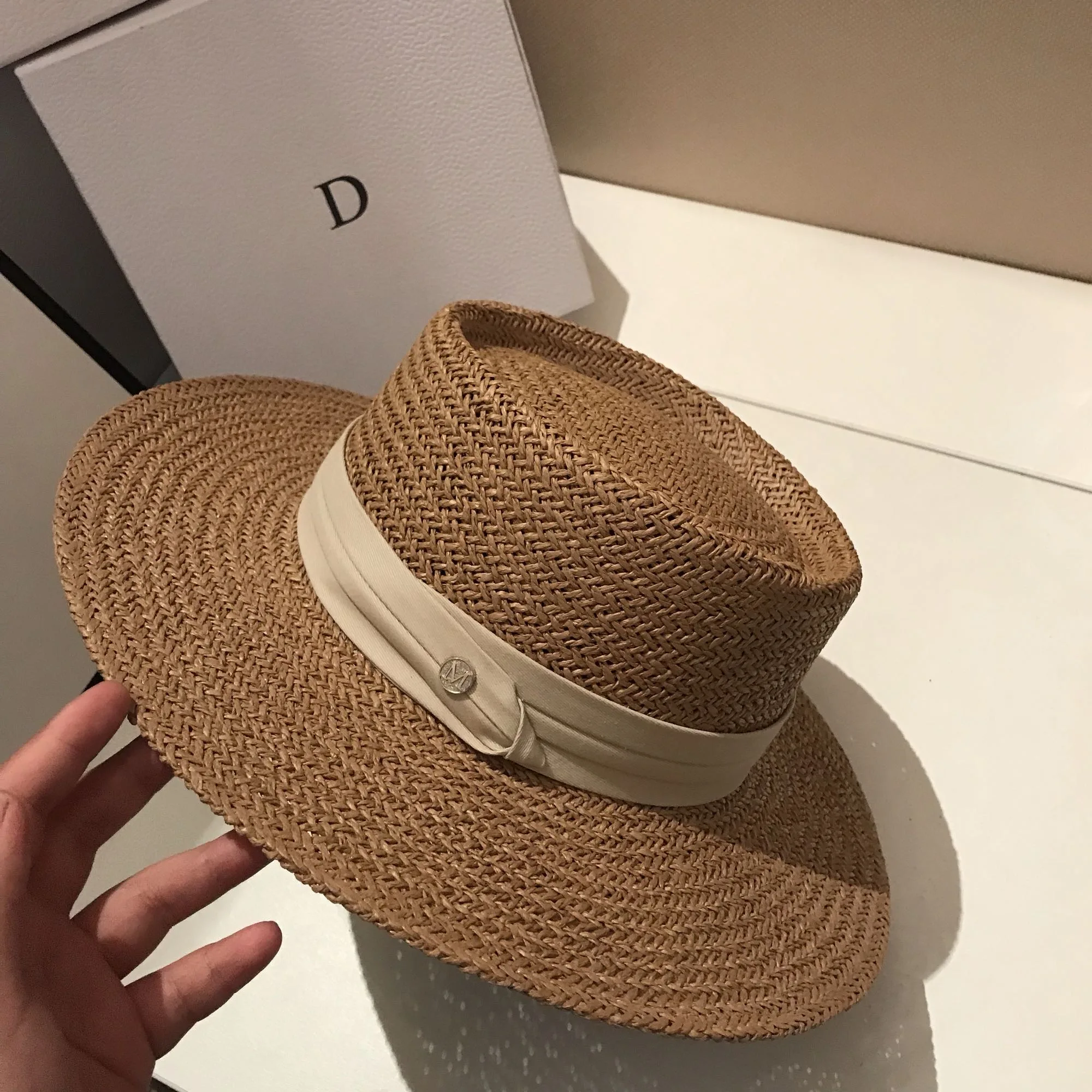 Summer Fashion Straw Sunshade Straw Hat Outdoor Vacation Concave Shape Big Eaf Sunscreen Gift Hat New Panama Jazz Hat