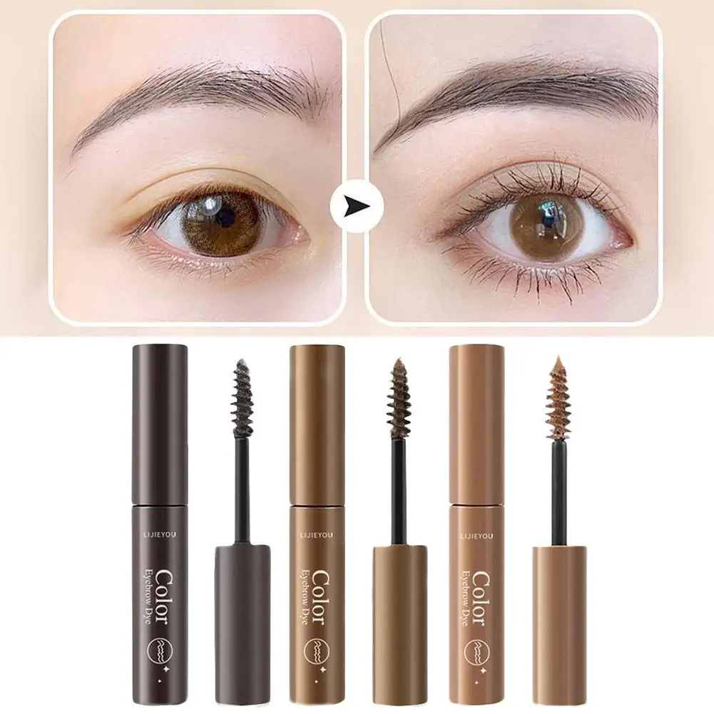 3 colori di lunga durata impermeabile mascara per sopracciglia crema per sopracciglia ombretto trucco bellezza strumenti comstic con pennello colorante gel per sopracciglia