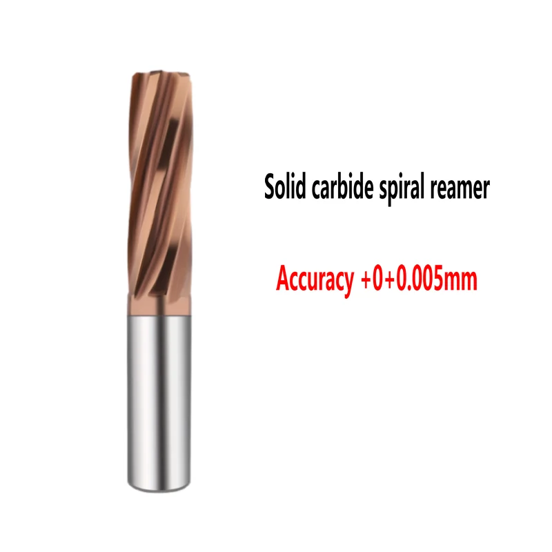 Imagem -02 - Reamer Contínuo do Aço de Tungstênio do Carboneto 9.02 10.09 mm 12.03 mm Que Remeia ou Que Faz à Máquina Furos o Sulco Espiral de Alumínio Revestido 3f 4f 6f Cnc