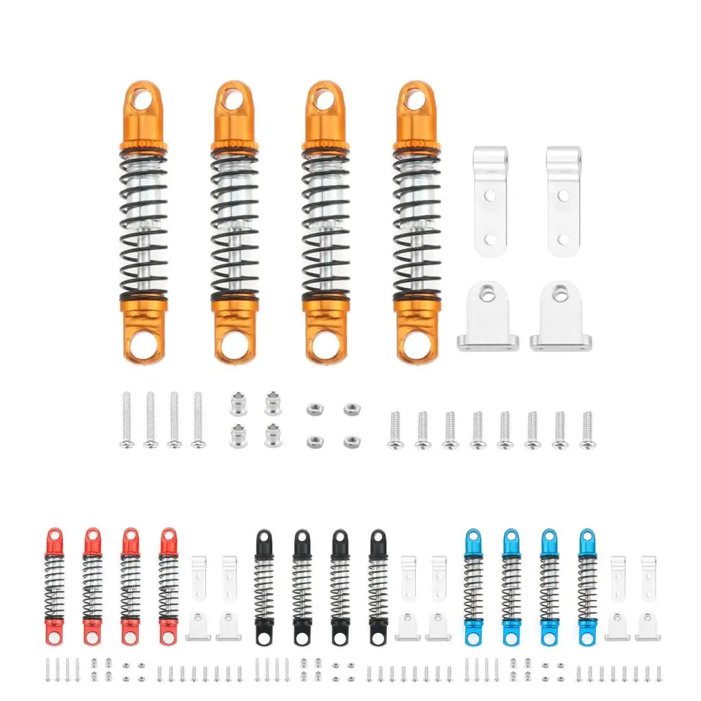 RCGOFOLLOW Aluminum Alloy Smooth Front Rear Shock Absorber Wear-resistant Rc Front Rear Shock Absorber For 1/16 MN D90 D91 view 6