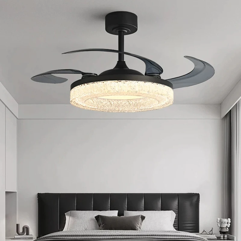 Nordic bedroom Ceiling fan with led light and control electric fan Ceiling lights dining room Ceiling lamps indoor lighting