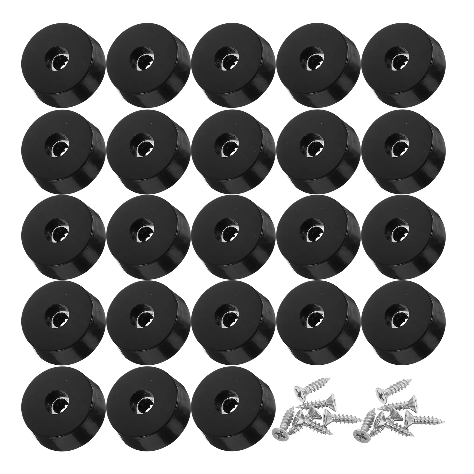 100 Pcs Rotary Tool Furniture Shock Absorbing Feet Rubber for Cutting Board Table Levelers Electronics Black Small Leg Pads