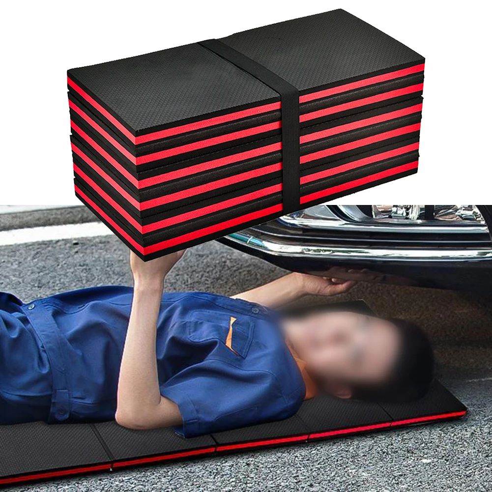 

6-Folds Car Repair Laying Kneeling Mat Foldable EVA Foam Knee Protection Cushion Laying Maintenance Mat For Working Under Car