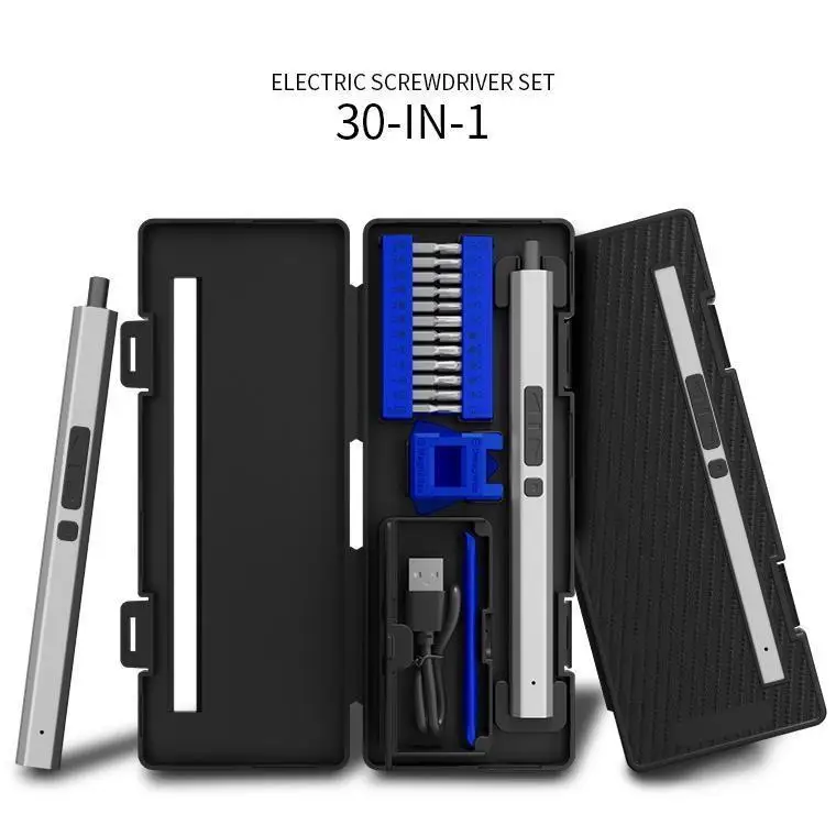 

Portable 30 in 1 Precision Electric Screwdriver Set Type-C Household Repair Laptop Screw Driver Tool Kit