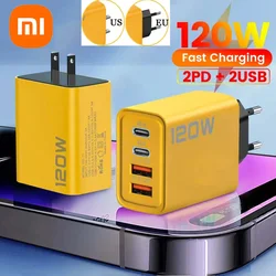 Xiaomi-cargador rápido tipo C para teléfono móvil, Cable de datos de carga rápida 120, 3,0 W, 2PD, 2USD, compatible con Samsung, Android, Huawei