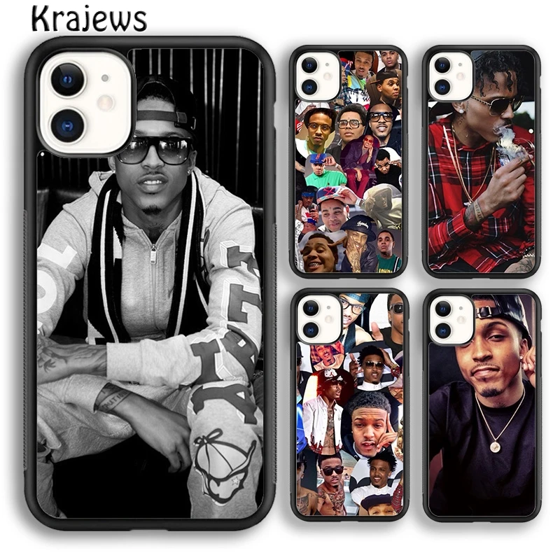 Чехол для телефона Krajews August Alsina для iPhone 16 15 14 plus XS XR 11 12 mini 13 pro max Coque Shell Fundas