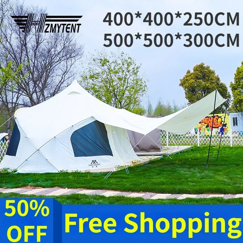 

Octagon Tent Large Mosquito Beach 8 People Camping Portable Rooms Uv Family Camping Cotton Tarps / Oxford Cloth Waterproof