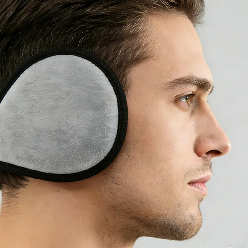 Thicken Fur Earmuffs for Men Women Winter Simple Solid Color Velvet Fleece Earwarmer Ear Protection Cycling Ski Windproof Earlap