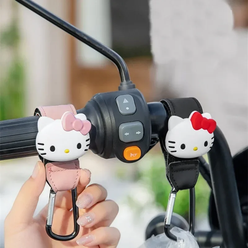 

PU Car Hook Motorcycle Electric Vehicle Kt Cat Cartoon Figures Handbag Storage Organizer Car Seat Back Row Interior Decoration