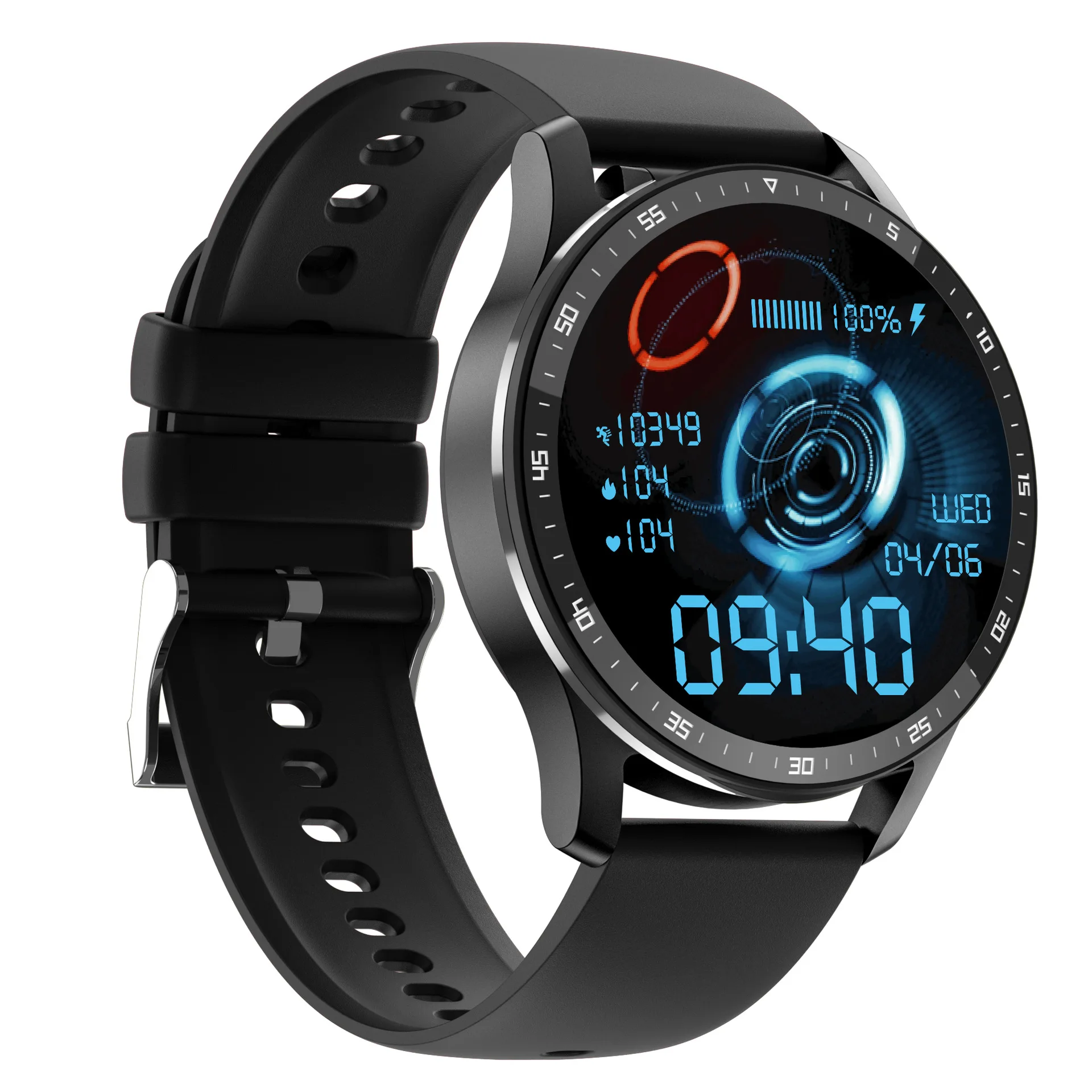 

Smart Watch TWS 2-in-1 Huaqiang North Top of the line Black Technology Can Receive and Make Phone Sports Bracelet