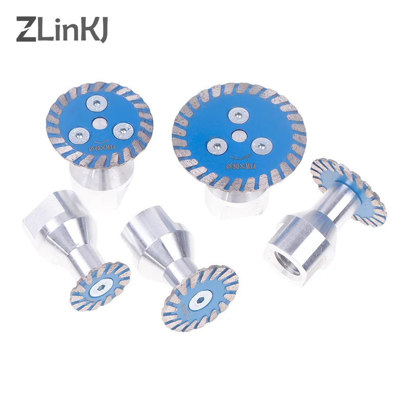 Алмазная мини-пила BIade M14 с резьбой RemovabIe FIange Turbo, режущий диск для гранита, мрамора, камня, инструмент для резки бетона
