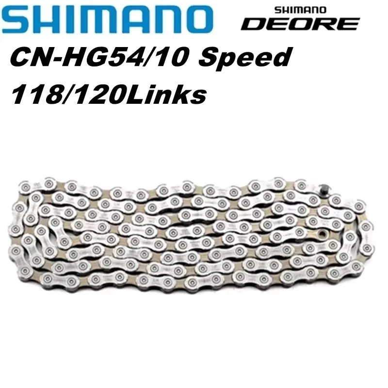 Shimano Deore HG54 10 Speed Bike Chain MTB Mountain Bicycle 10s Chains HG-X HG-54 for Deore m591 m610 m670 m6000 System