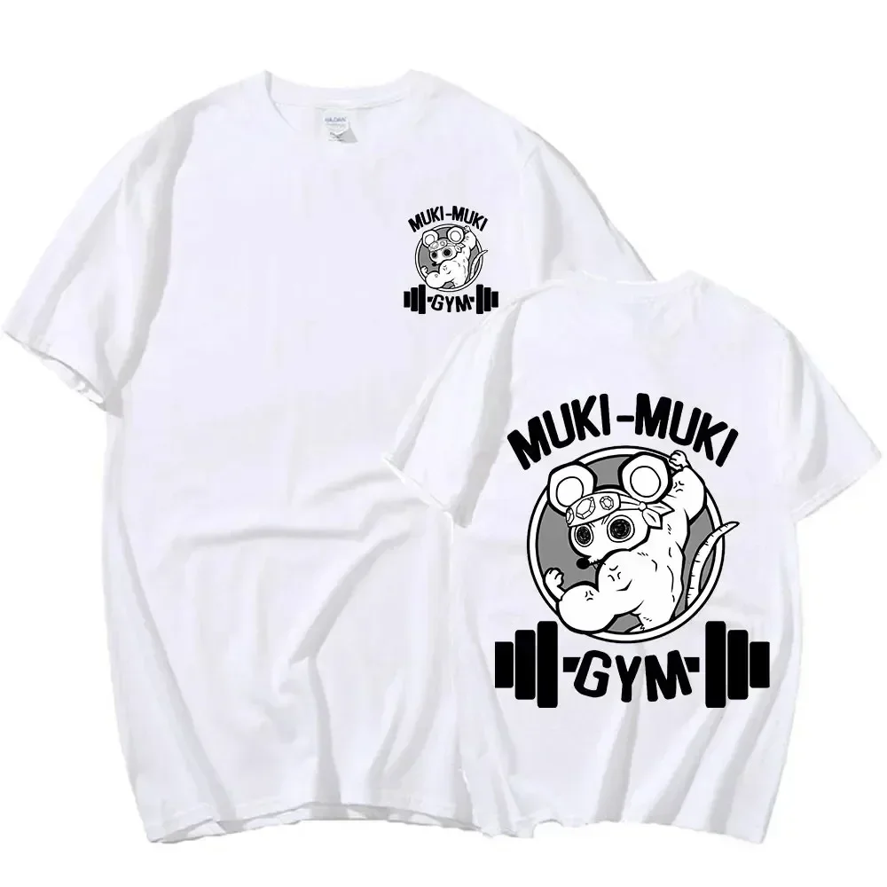 T-shirt imprimé Anime japonais, Demon Slayer, Uzui Tengen, Funny Ninja Mice, Muki Gym T Shirt, Muscular Mouse Respzed T Shirts