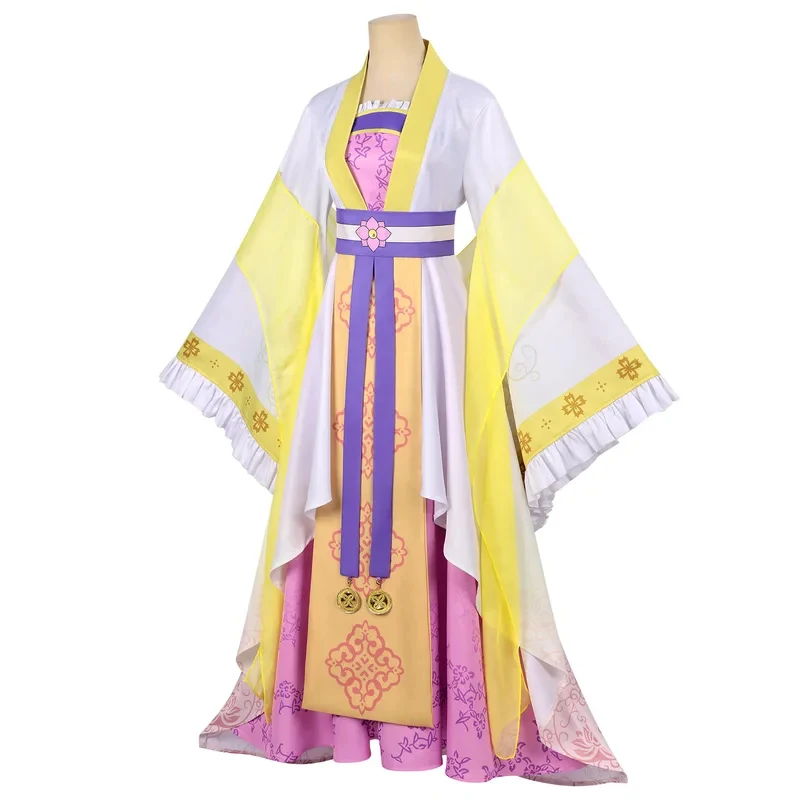 

Kou Reirin Cosplay Costume Although I Am Not A Perfect Villainess Yellow Hanfu Chinese Style Anime Ancient Dress for Women Party