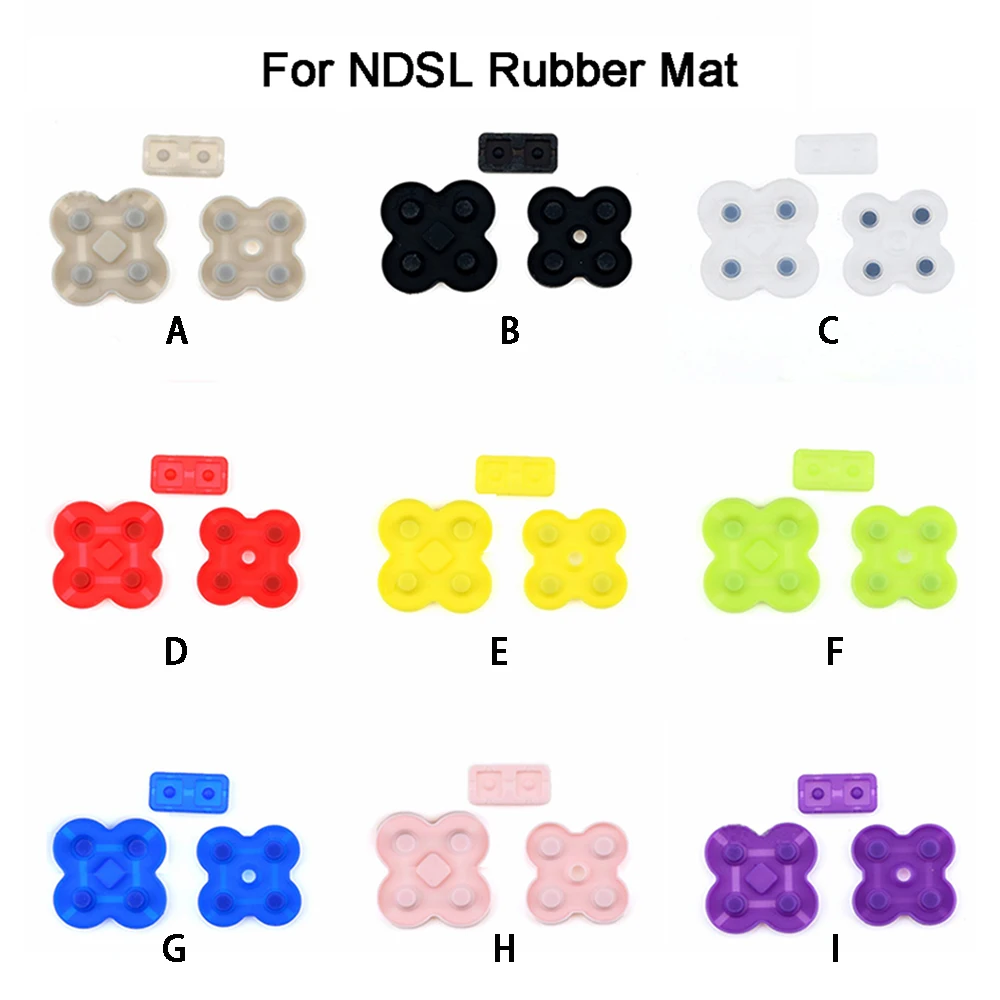 YuXi-Silicone Condutora Adhesive Botões para NDSL, controlador de substituição, Rubber Pad, Key Pads, Mat, condutora, 1Set