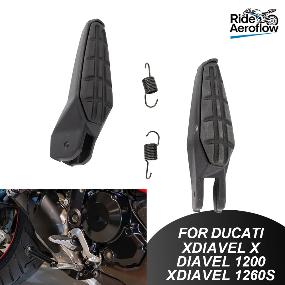

Motorcycle Footrest Pedals Accessories Fit For Ducati Monster 1260S 1200 Xdiavel X Motorcycle Accessories Right Left Foot Pegs