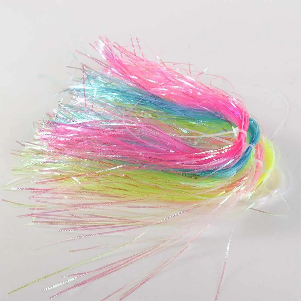 1mm Width Corrugated Flash Strands Fish Scale Fly Fishing Tying Flash Tinsel Streamer Simulates Gliss Glow Strands Jig Hook