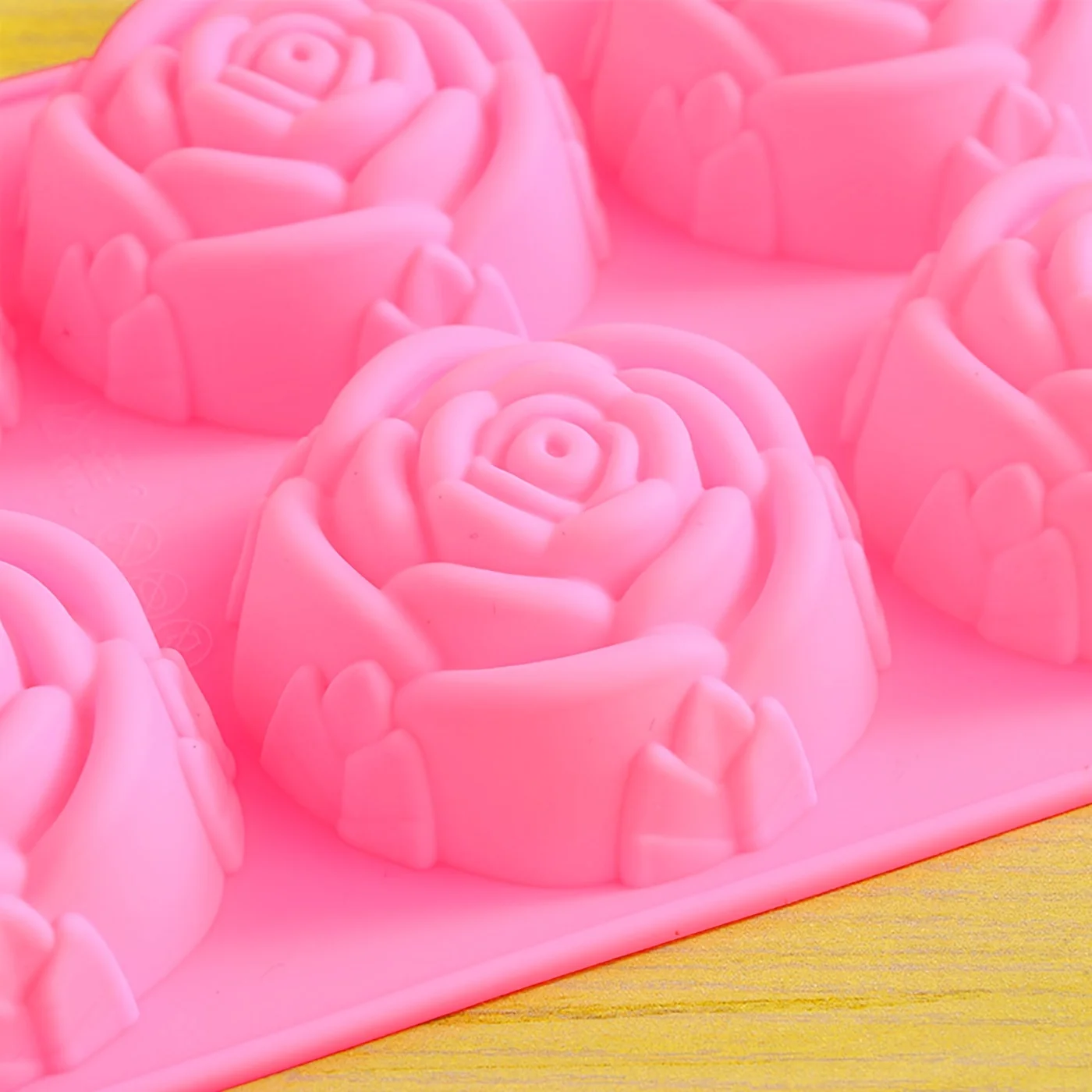 1pc Rose Shape Ice Cube Tray, Chocolate Soap Make Mold, Silicone Ice Cube Mold