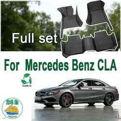 메르세데스 벤츠 CLA 용 자동차 바닥 매트 2014 2015 2016 2017 2018 2019 2020 2021 2022 2023 자동차 액세서리