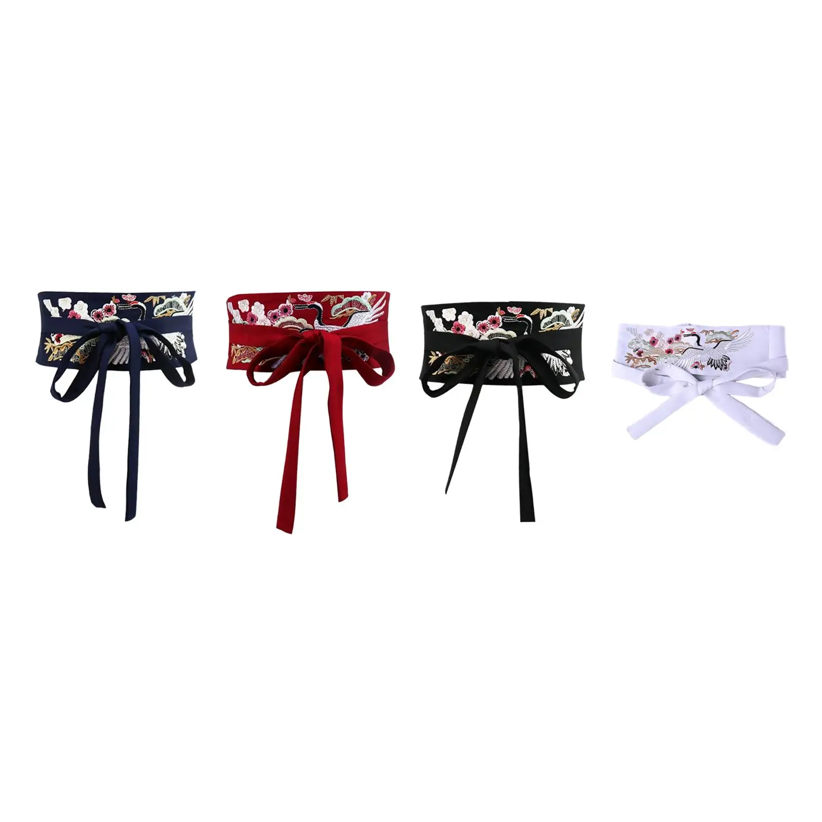 ชุดกิโมโนเสื้อคลุมโอบิเข็มขัดความสง่างามเครื่องแต่งกายอุปกรณ์เสริมสำหรับคอสเพลย์แต่งงาน