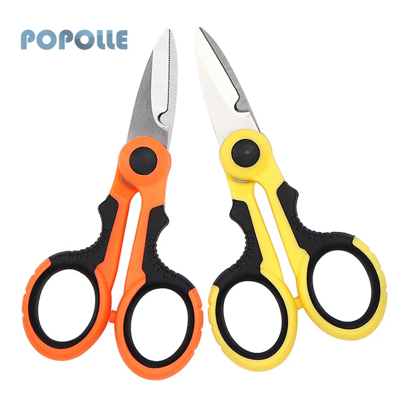 Tesoura de Peeling Eletricista Multi-função Manual de Ponta Antiderrapante Descamação Tesouras de Arame e Cabo Eletricista Ferramentas Especiais