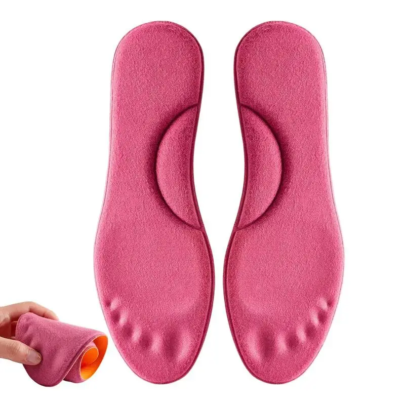 Self Heated Thermal Insoles for Feet Warm Memory Foam Arch Support Insoles for Women Winter Sports Shoes Self-heating Shoe Pads