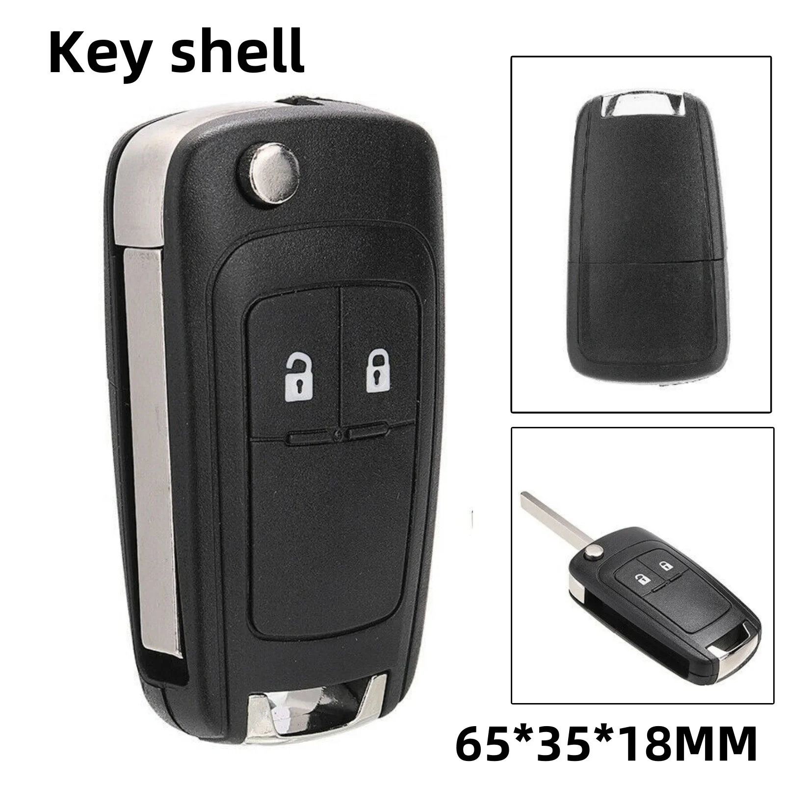 

Auto Key Shell 2 Buttons 65*35*18MM For Chevrolet For Camaro For Cruze For Malibu For Sonic For Volt Key Remote Case Shell Fob