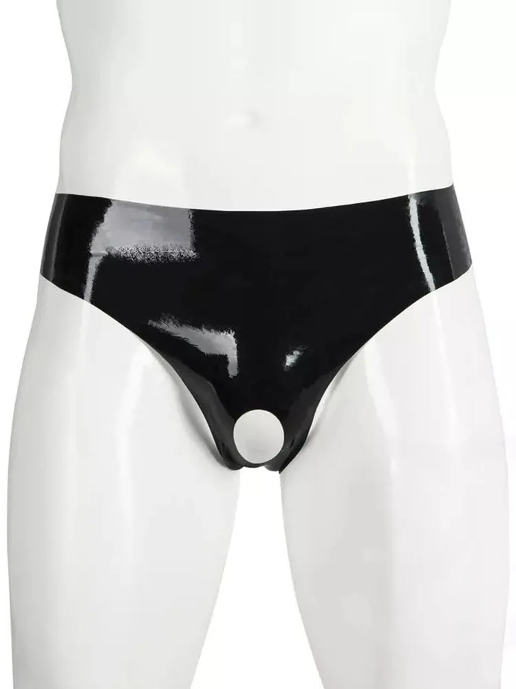 Nuevas Calzoncillas de PVC con Efecto Mojado para Hombre, Ropa Interior Sexy, Cuero Sintético Brillante, Jockstrap con Abertura en la Entrepierna, Calzoncillos, Tights, Slip, Trunks, Ropa, Tangas