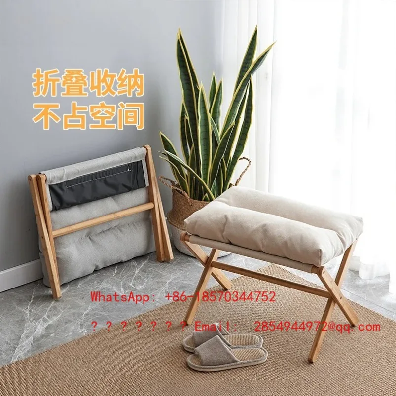 2026    Home Sofa, Footstool, Office Portable Storage, Footrest, Leg Rest, Thick Wooden Foldable Stool, Mazza Small Stool