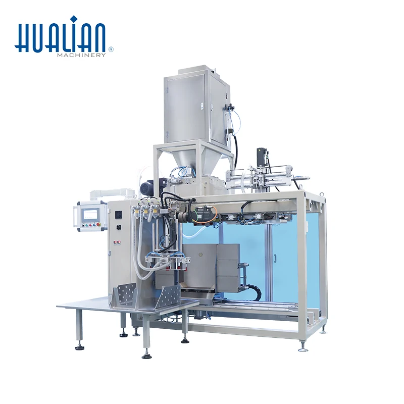 ZSG-400DSQF Hualian التلقائي متعدد الوظائف حقيبة الغرينية ملء وحقيبة فارغة ختم آلة التعبئة والتغليف خط التعبئة والتغليف