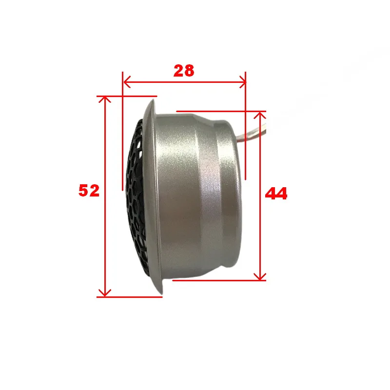 High Quality 52mm RMS Power 15W 4Ω 92DB Neodymium Magnet Car Audio Tweeter speaker 2 Inch Silk Dome Aluminum-Shell Tweeter