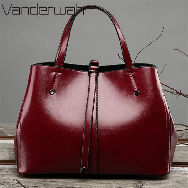 Torebki i portmonetki ze skóry lakierowanej dla kobiet 2024 modne, wysokiej jakości kobiece designerskie torby na ramię typu crossbody Retro Casual Totes