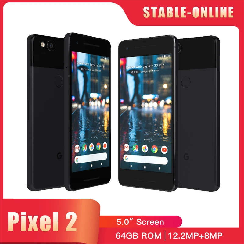 Original Google Pixel 2 pixel2 5.0'' inch Octa Core 4G LTE Android cellphone 4GB RAM 64GB 128GB ROM Google Pixel 2 cellphone