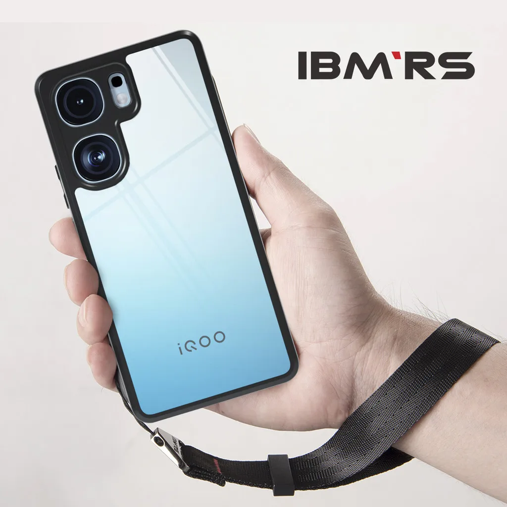 

IBMRS for IQOO Neo9s Pro/Neo 9/Neo 9 Pro case,Camo Frosted transparent Shockproof Protection Case(Comes with wrist strap)