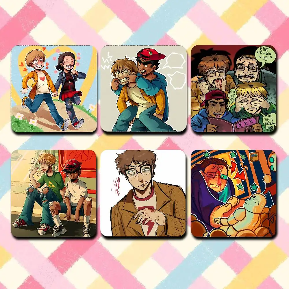 

E-EltingvilleS Pete Bill Jerry Club Sublimation Magnet Cartoon Fridge Magnets Personalized Sublimation Products for Kitchen